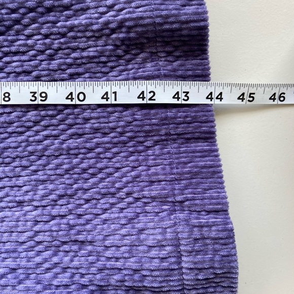 Anthropologie Corduroy Duster Jacket NWT Purple Sz 6 Funky 70s Retro Festival - Picture 11 of 12